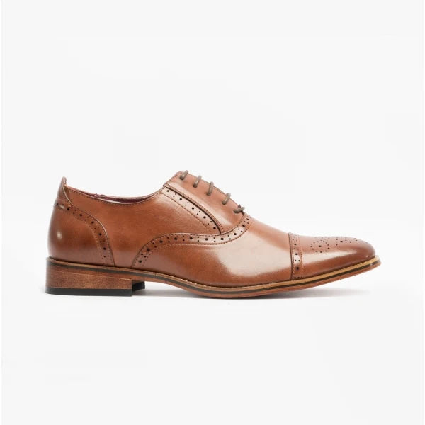 Goor Oxford Brogue Tan Shoes