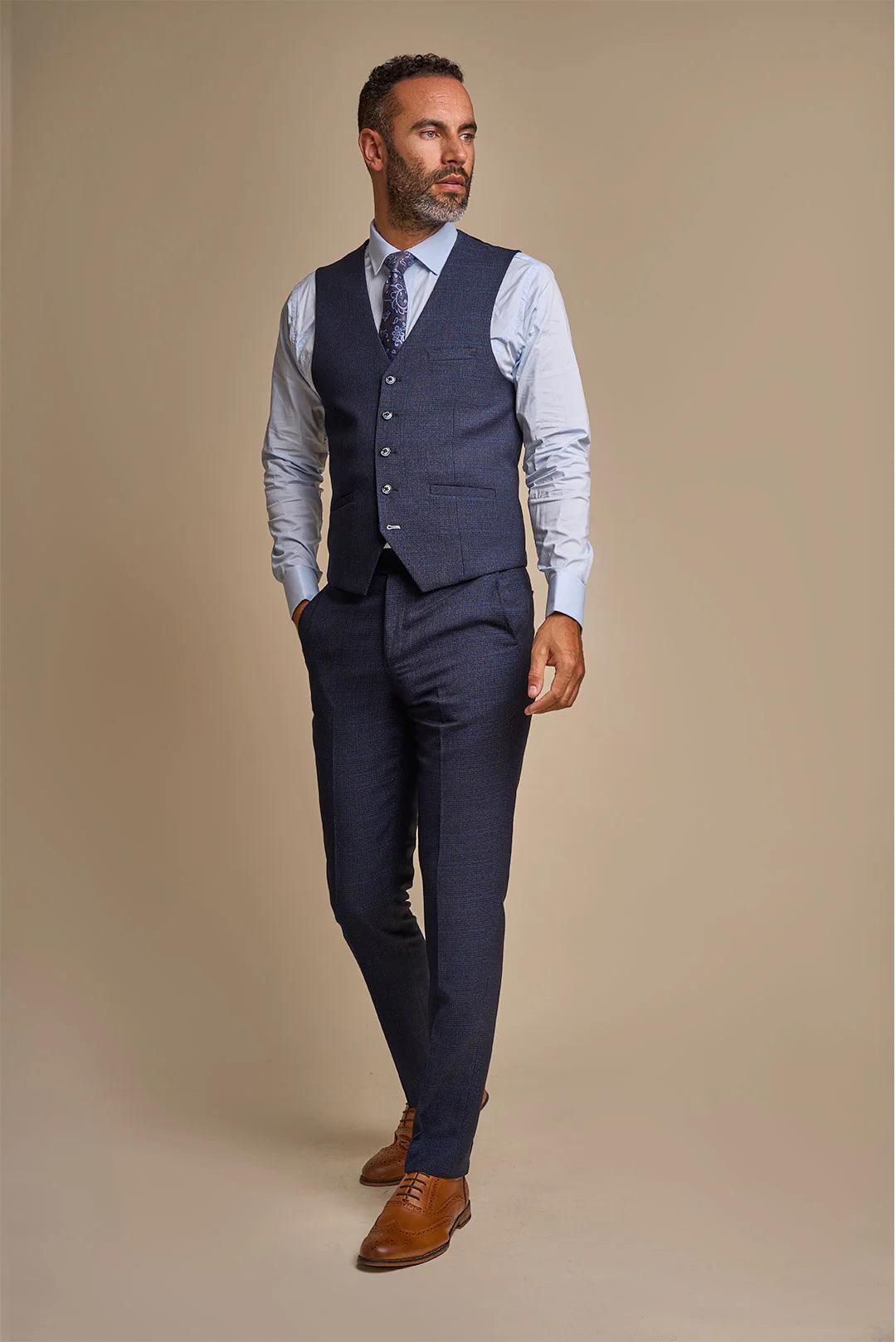 Caridi Navy Three Piece Suit