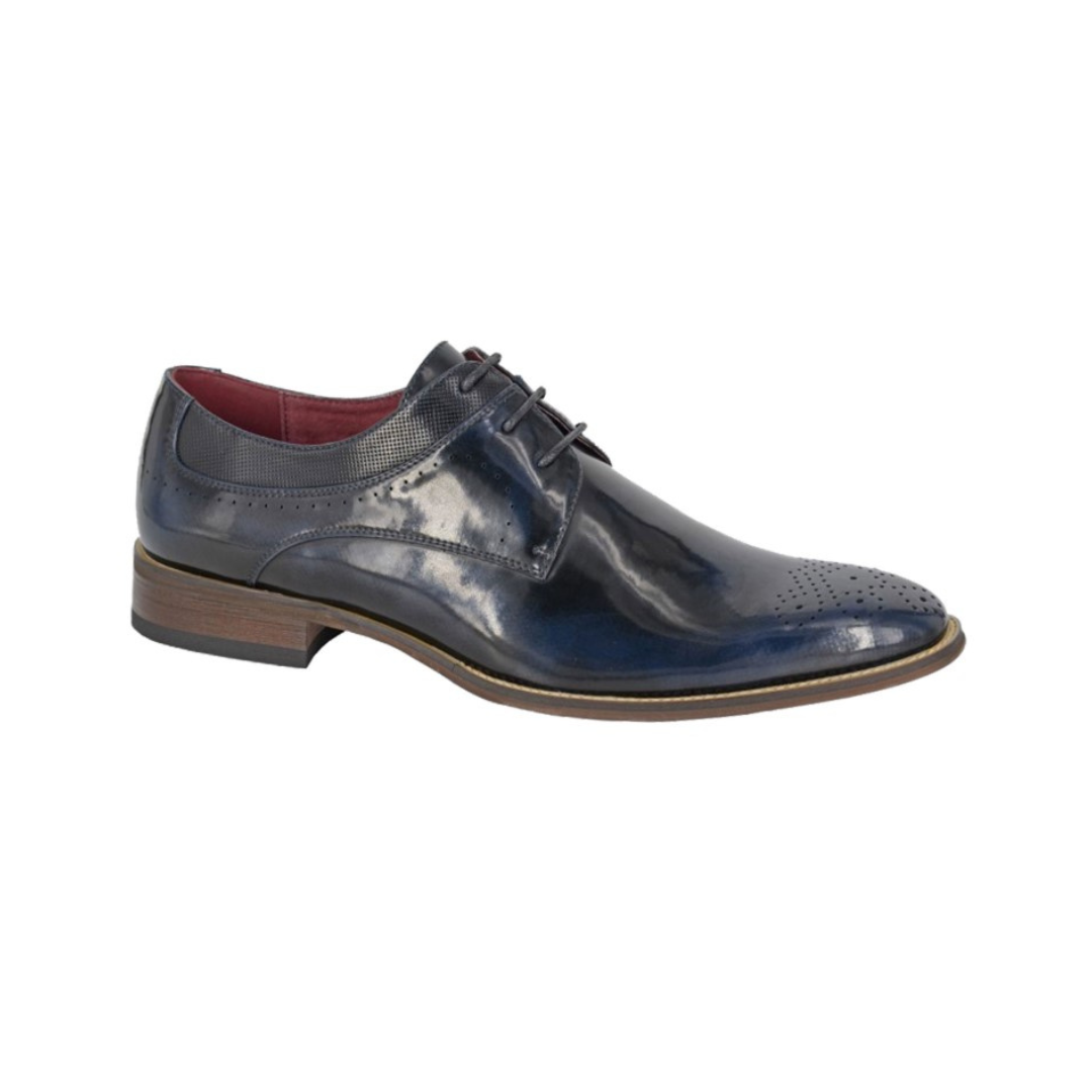 Goor Oxford Brogue Shoes in Navy