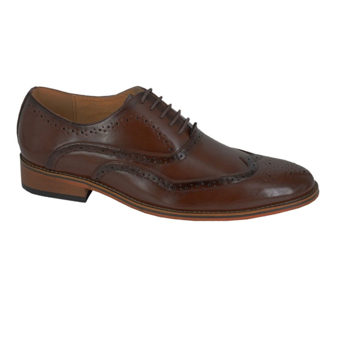 Goor Oxford Brogue Brown Shoes