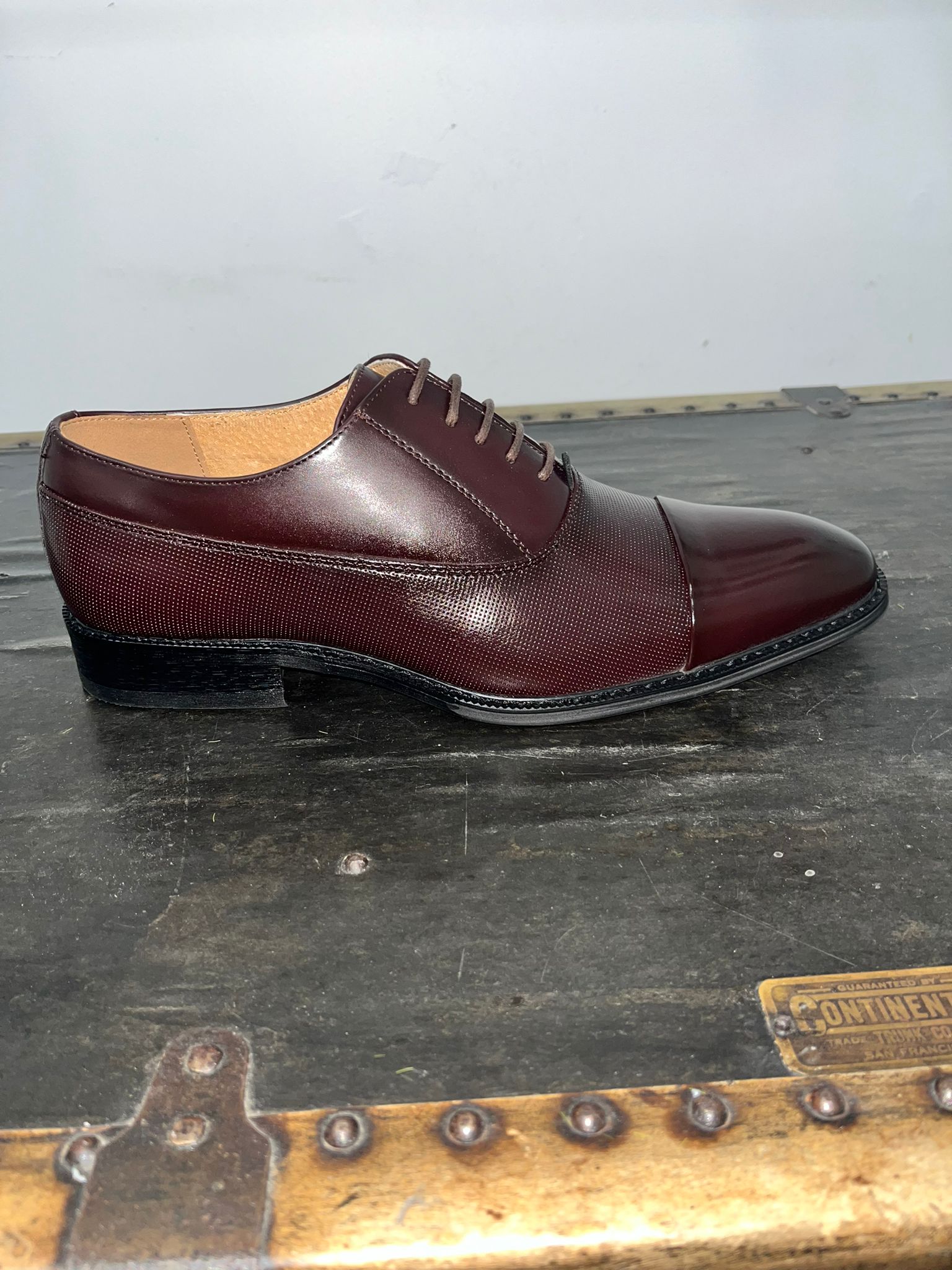 Goor Oxford Toe Cap Formal Shoe in Oxblood