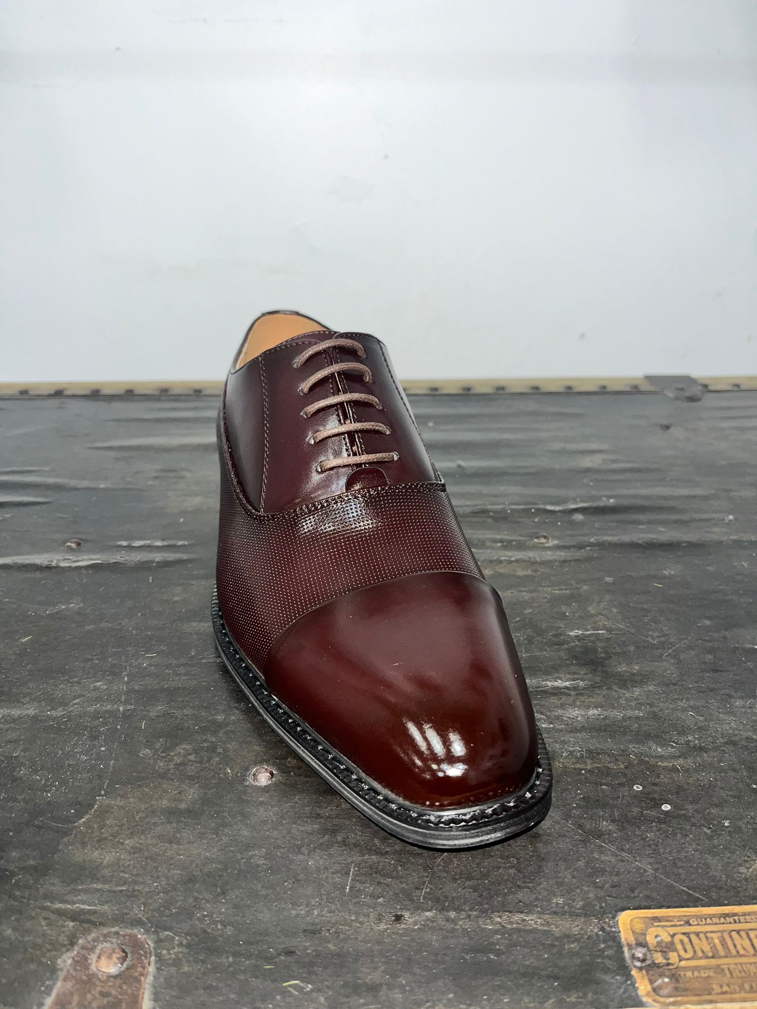 Goor Oxford Toe Cap Formal Shoe in Oxblood