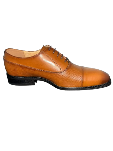 Goor Oxford Toe Cap Formal Shoe in Tan