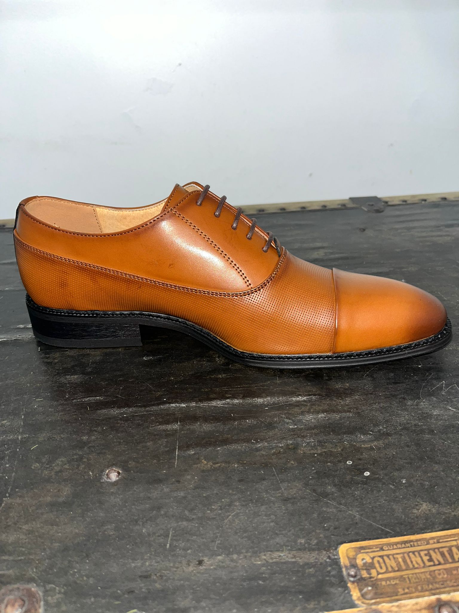 Goor Oxford Toe Cap Formal Shoe in Tan