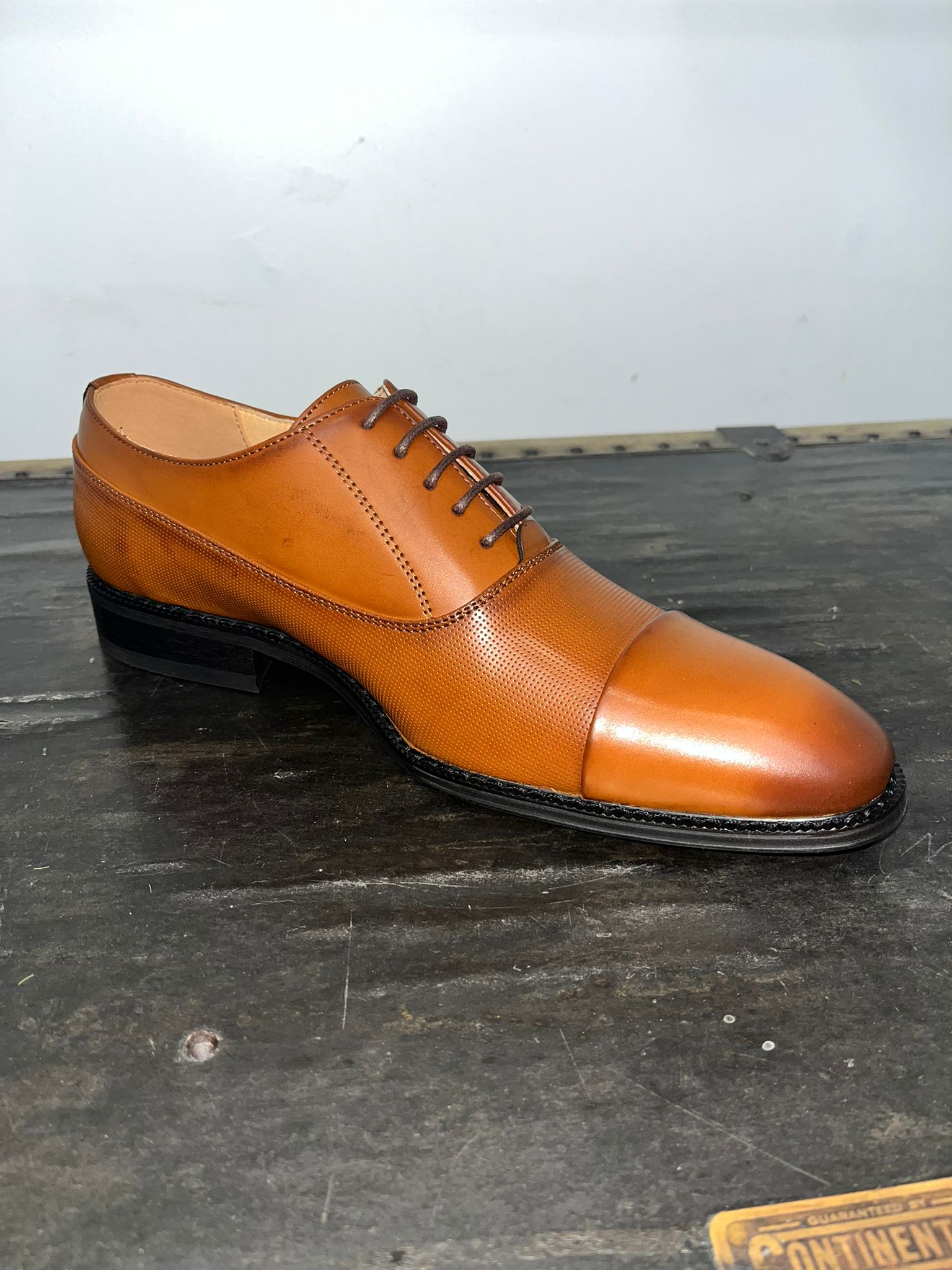 Goor Oxford Toe Cap Formal Shoe in Tan