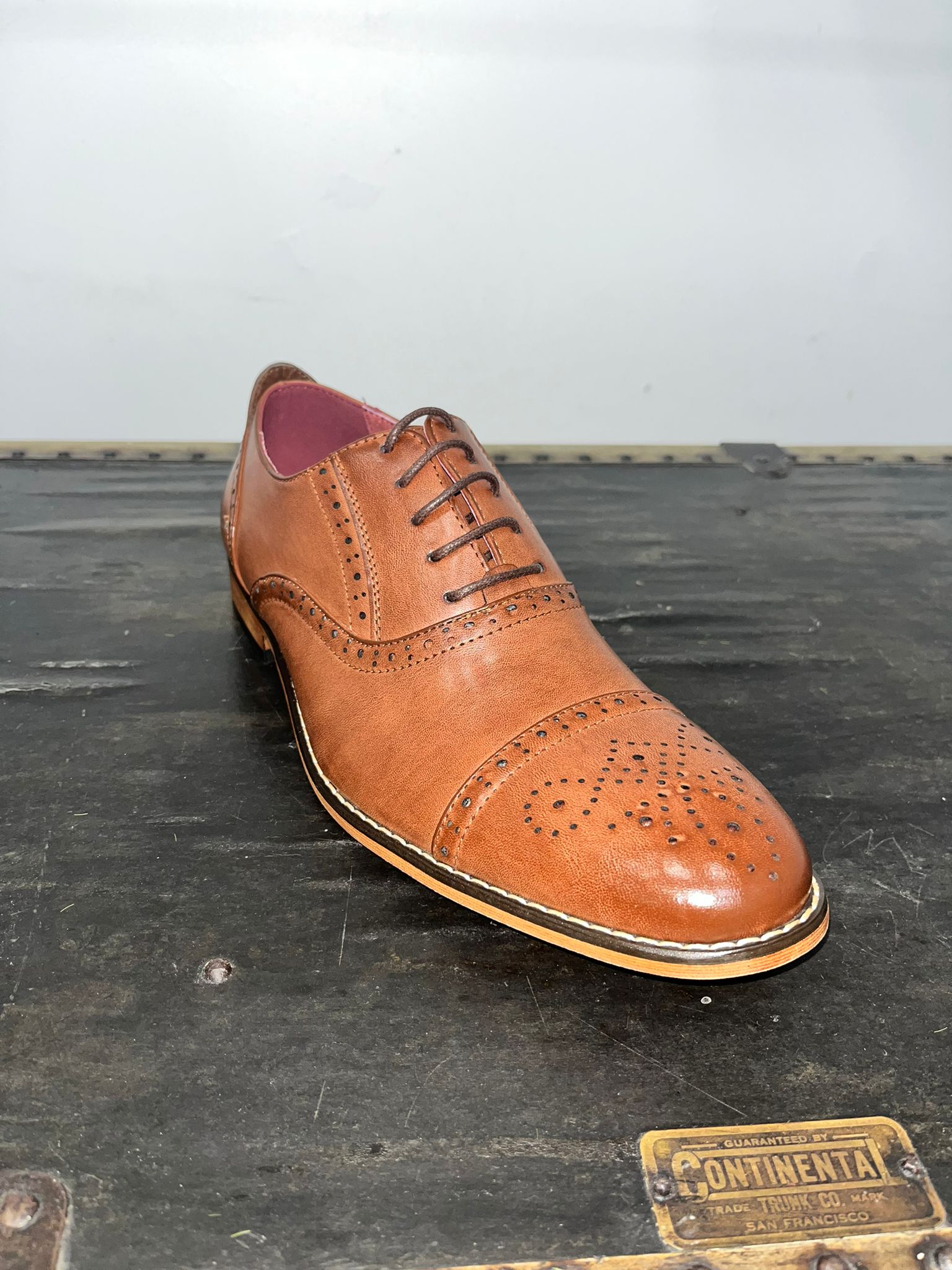 Goor Oxford Brogue Tan Shoes