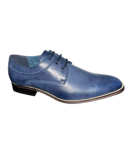 Goor Oxford Brogue Shoes in Blue