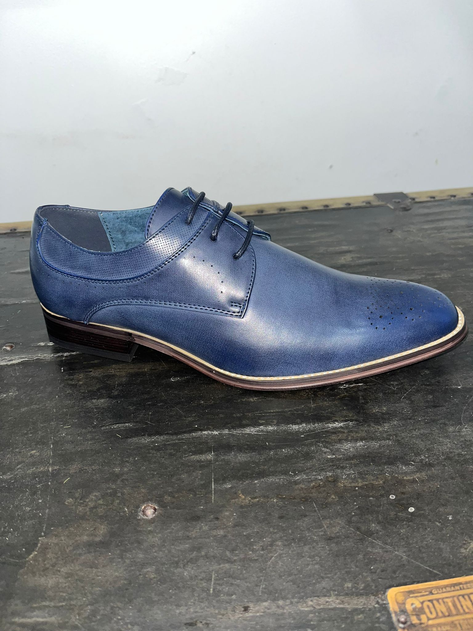 Goor Oxford Brogue Shoes in Blue