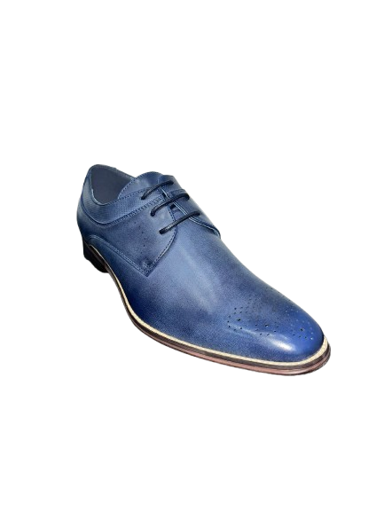 Goor Oxford Brogue Shoes in Blue