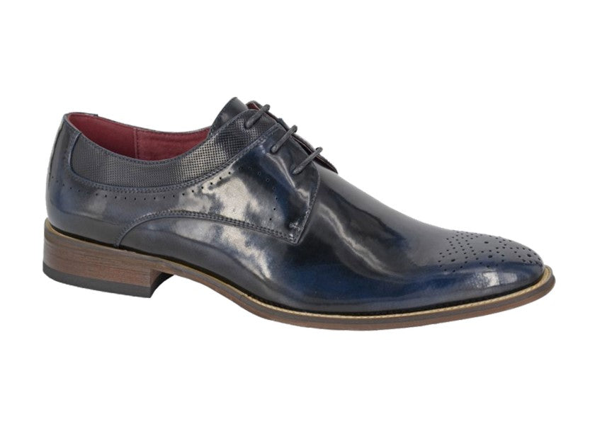 Goor Oxford Brogue Shoes in Navy