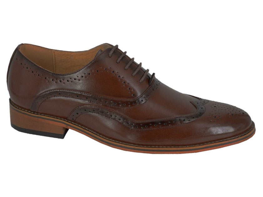 Goor Oxford Brogue Brown Shoes