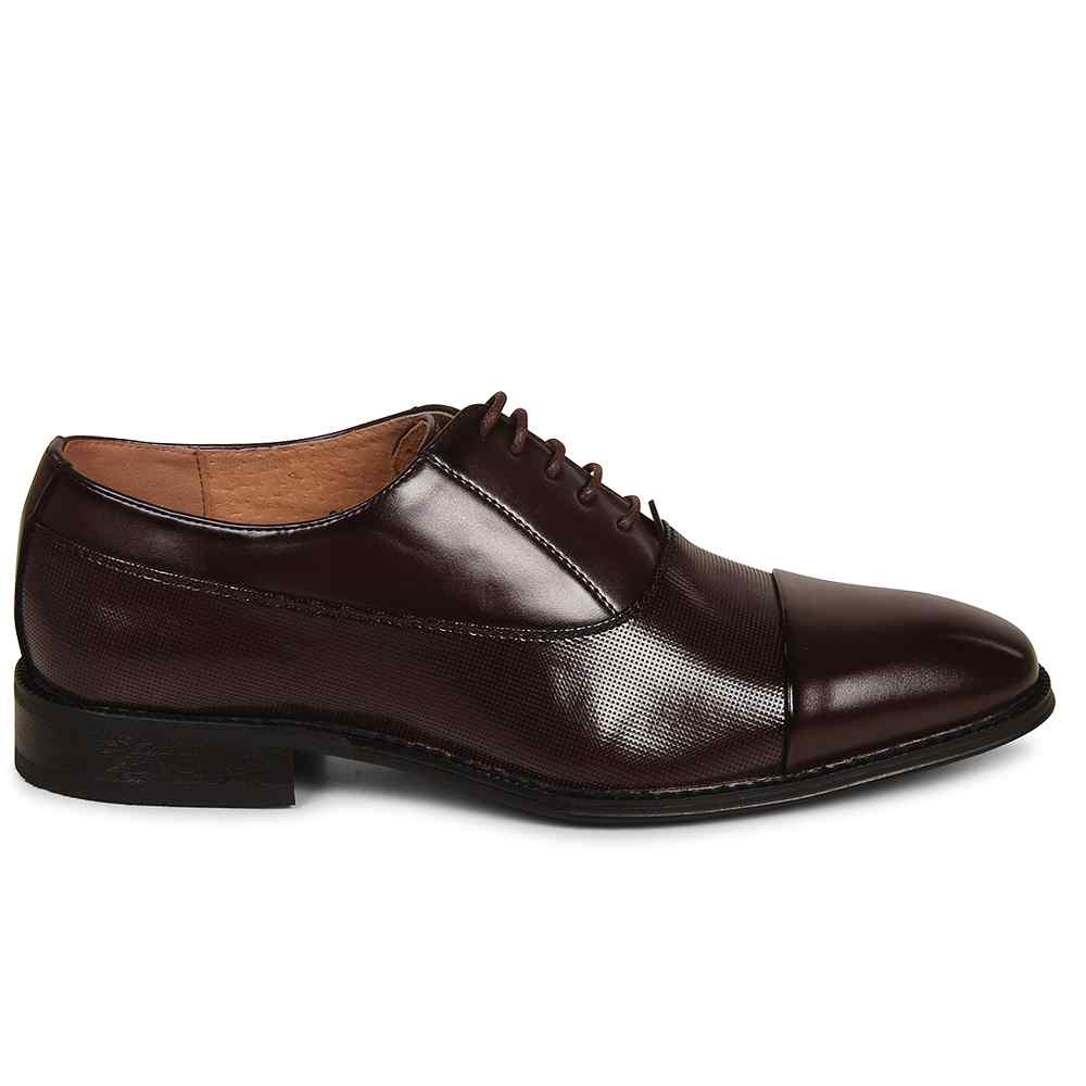 Goor Oxford Toe Cap Formal Shoe in Oxblood