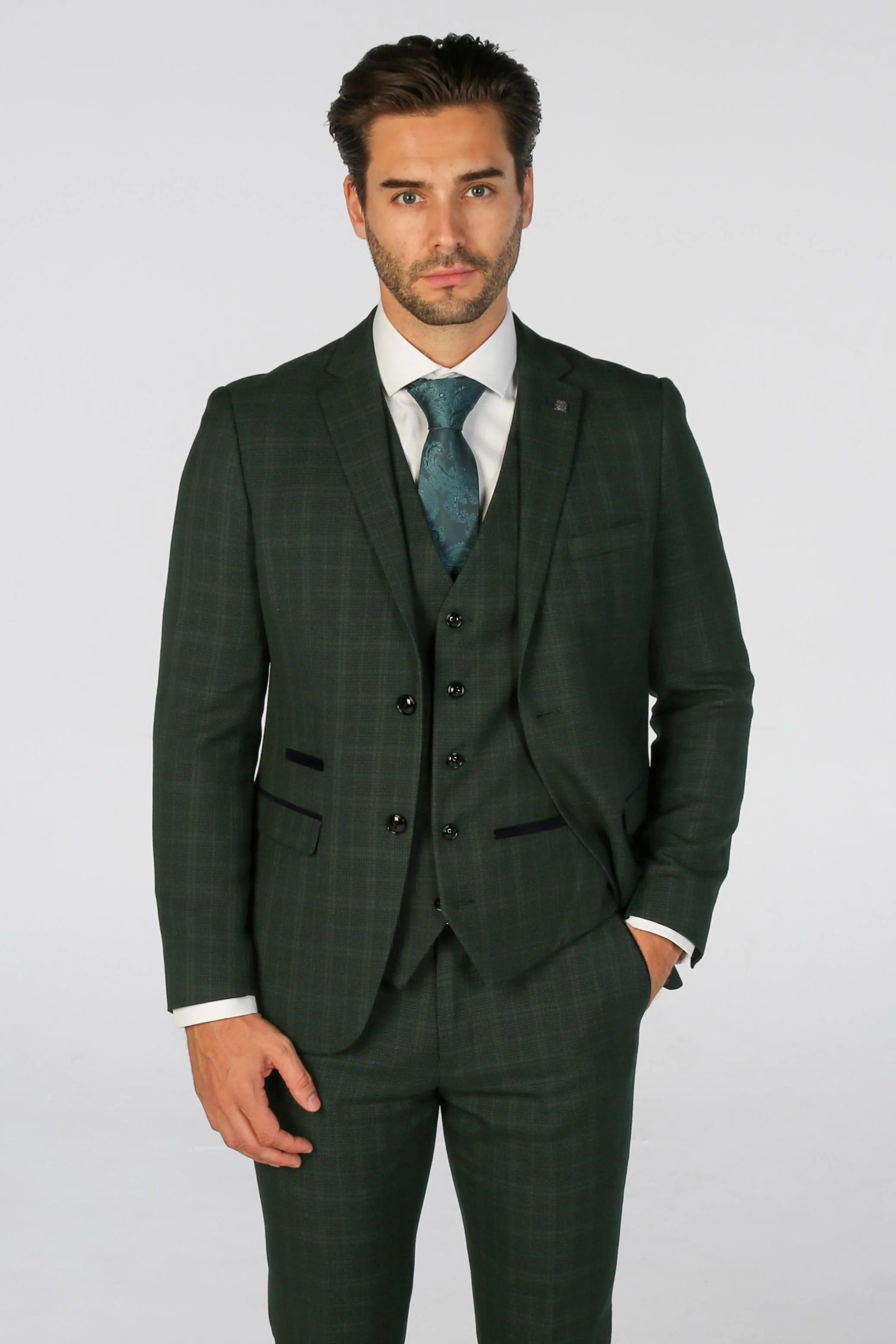 Leo Green Men's Three Piece Suit