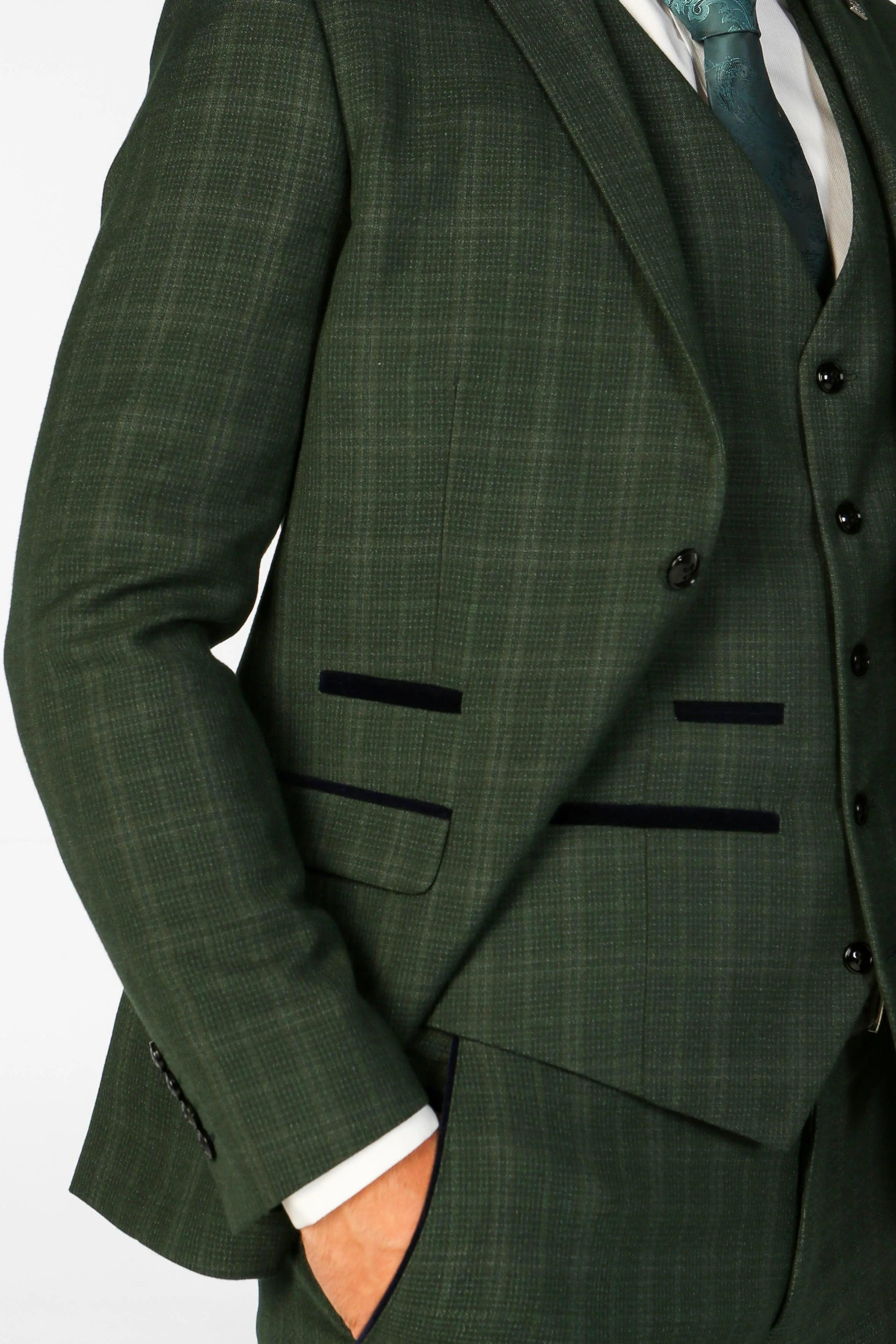 Leo Green Men's Three Piece Suit